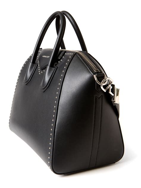 givenchy medium antigona bag in black rubberized canvas|givenchy antigona shopper.